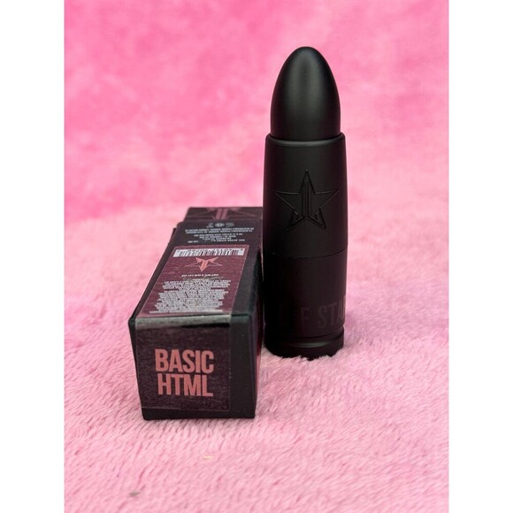 New! Basic HTML Jeffree Star Velvet Trap Lipstick Rare NWT NIB Peach Nude - Picture 3 of 7